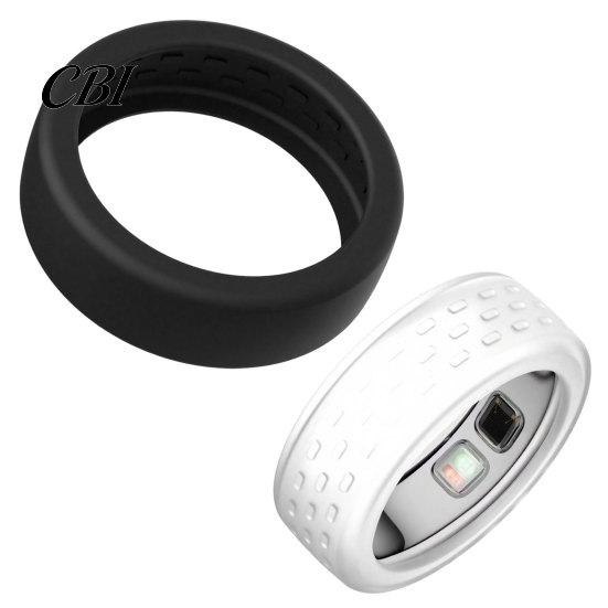 Outdoor Activity Ring Case 2 Pcs Silicone Protector for Oura Ring5, Ultra-Thin Smart Sleeve, Scuff Guard Scratch Resistant Waterproof All Round Daily