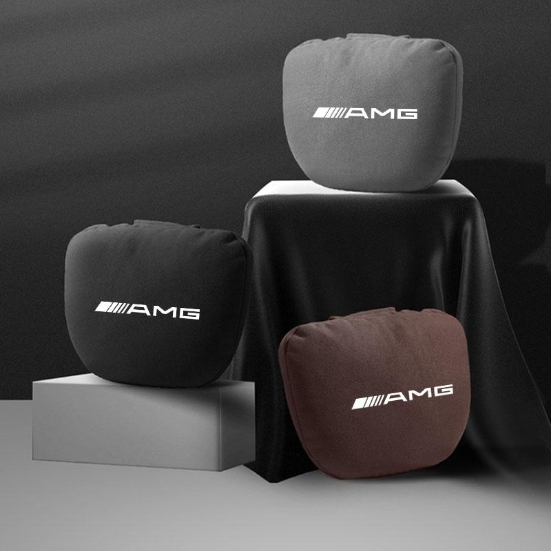 For Mercedes Benz W205 W177 W212 W213 W221 W220 W176 ML GT AMG Car Headrest Neck Support Seat Lumbar Cushion Soft Neck Pillow BB1