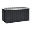Garden Storage Box Anthracite Grey 129 x 67 x 65 cm