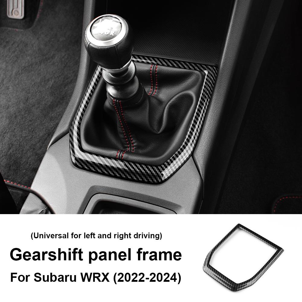 For Subaru WRX WRX STI 2022 2023 2024 ABS Carbon Fiber Gear Shift Panel Cover Interior Trim RHD LHD