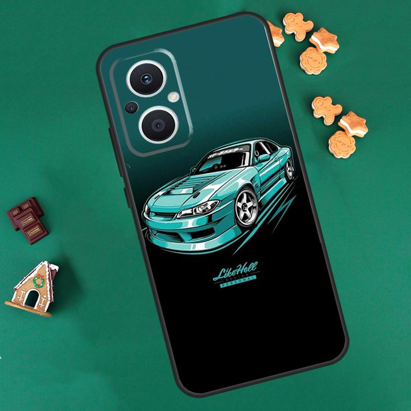 Чехол в стиле аниме JDM для OPPO Reno 10 Pro 4Z 5Z 8T 4 5 6 7 8 Lite OPPO Find X6 Pro X3 X2 Neo X5 Lite