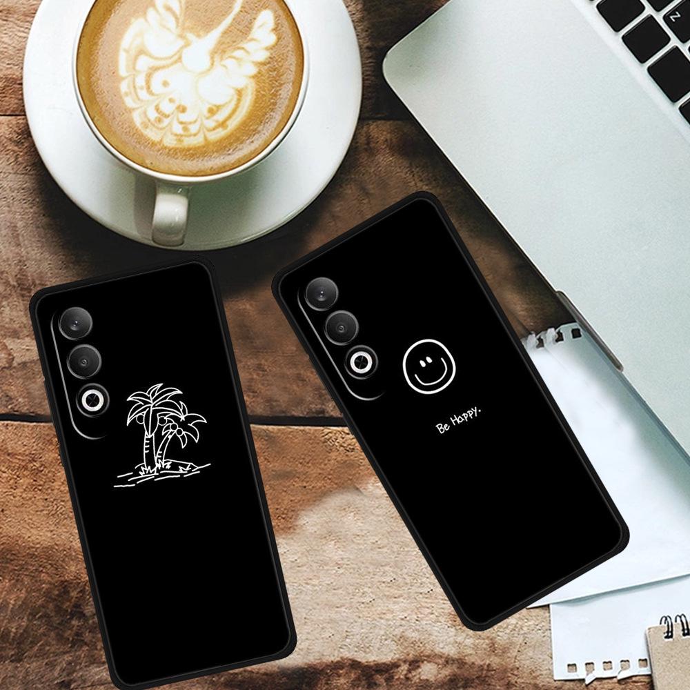 Черный мягкий ТПУ чехол для телефона для OPPO Nord CE 4 и K12 5G