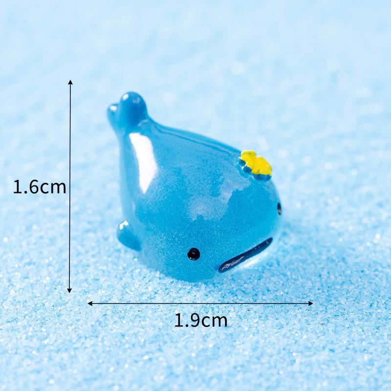 10Pcs Multicolors Mini Marine Animal Miniatures Resin Ornaments Fairy Garden Decoration Micro Landscape