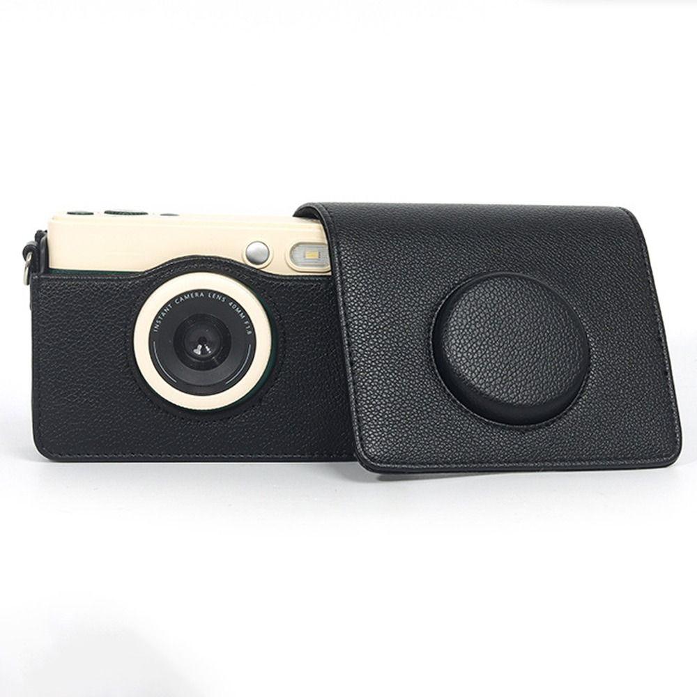PU Leather Instant Camera Storage Bag Protective Cover for CHUZHAO D1pro Outdoor Photography