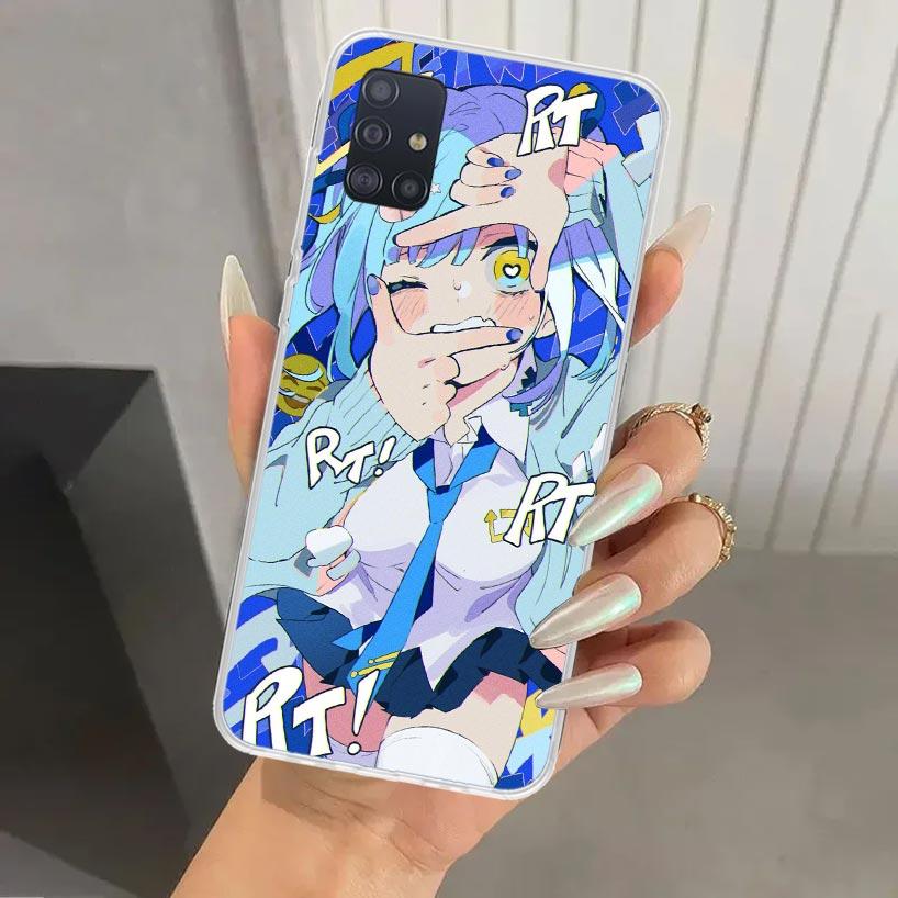 Милый Аниме Девушка INS Чехол для Телефона для Samsung Galaxy A52 A32 A22 A12 A02S A50S A30S A10S Note 20 Ultra 10 Plus S10 A31 A20 A71 A72