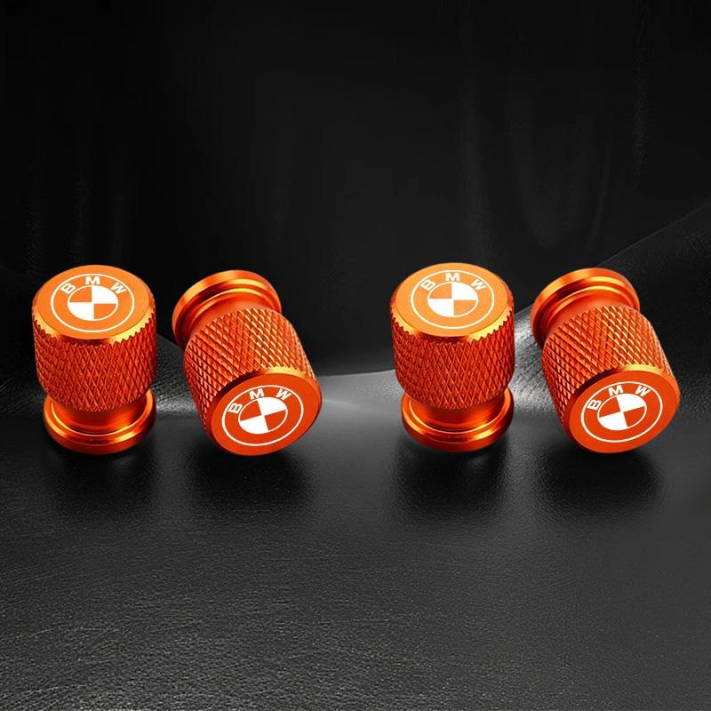 4Pcs Aluminum Car Wheel Tire Valve Caps Tyre Rim Stem Covers Airdust Waterproof For BMW M Performance Logo 1 3 5 Series X1 X3 X5 gjvc84