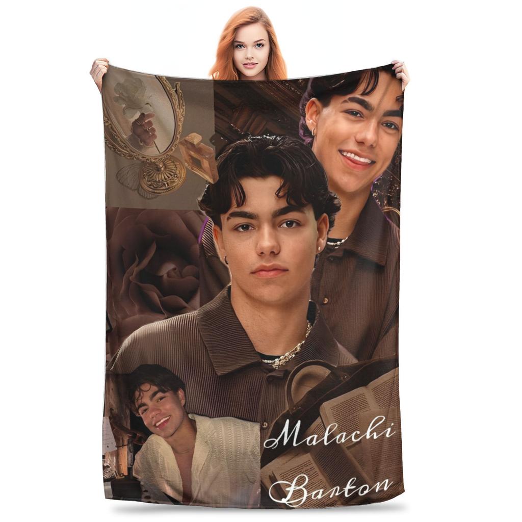 Malachi Barton Merch Blanket Lightweight Warm  Throw Blankets for Living Room 50x60 Inches Multiple Sizes Bedspread