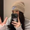 Шляпа Женская Новая Теплая Шерстяная Шапка Корейская Версия Универсальная Осень и Зима Защита Ушей Вязаная Шапка Баоту Показывает Маленькое Лицо