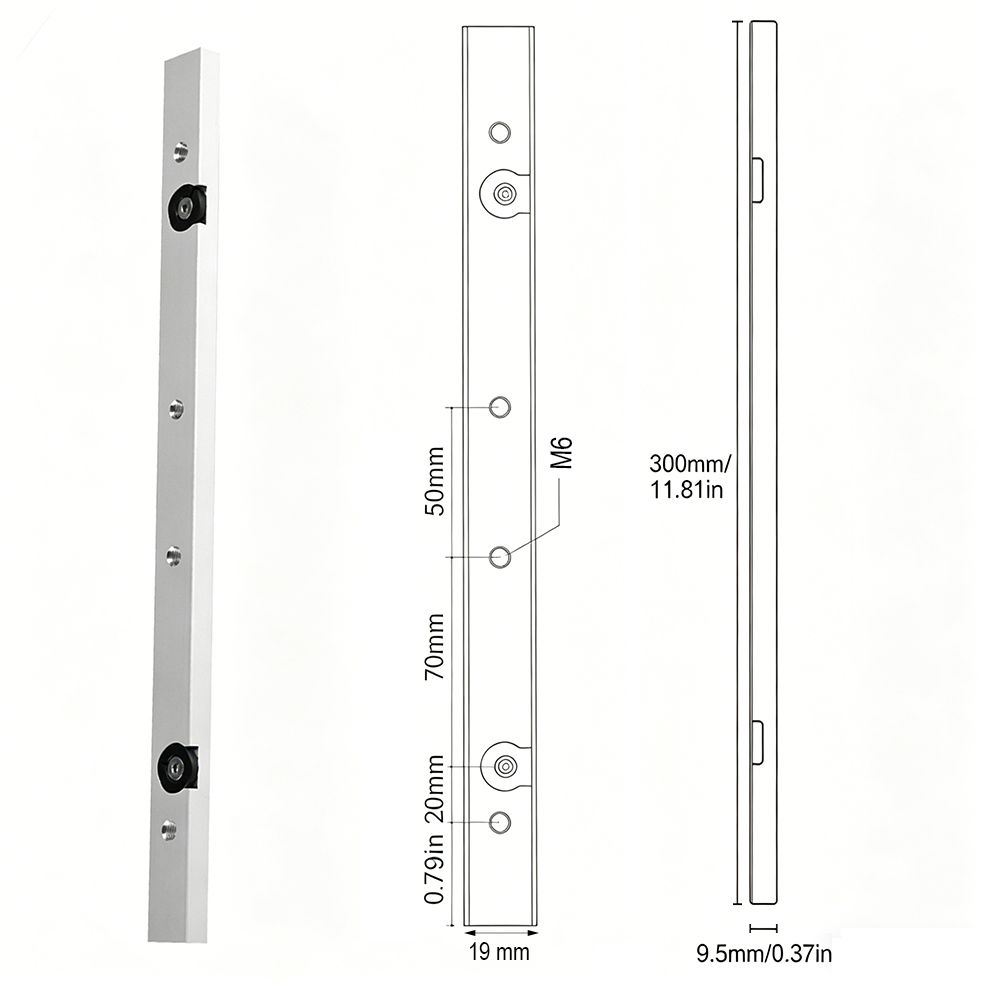 Aluminium Alloy Table Saw Gauge Rod Universal Woodworking Tool Miter Bar Slider For Fixtures
