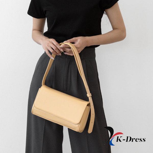 Leather Square Shoulder Bag (4 Colors)