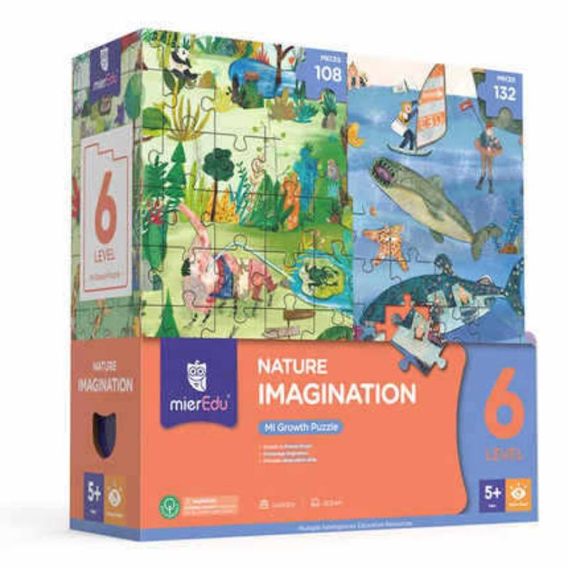 Level 1 2 3 4 5 6 7 Learning Puzzle, Four SeasonsIPromotes Observation Logical ThinkingIClassic Children's Puzzle Toy Set with 2 Puzzle Boxes