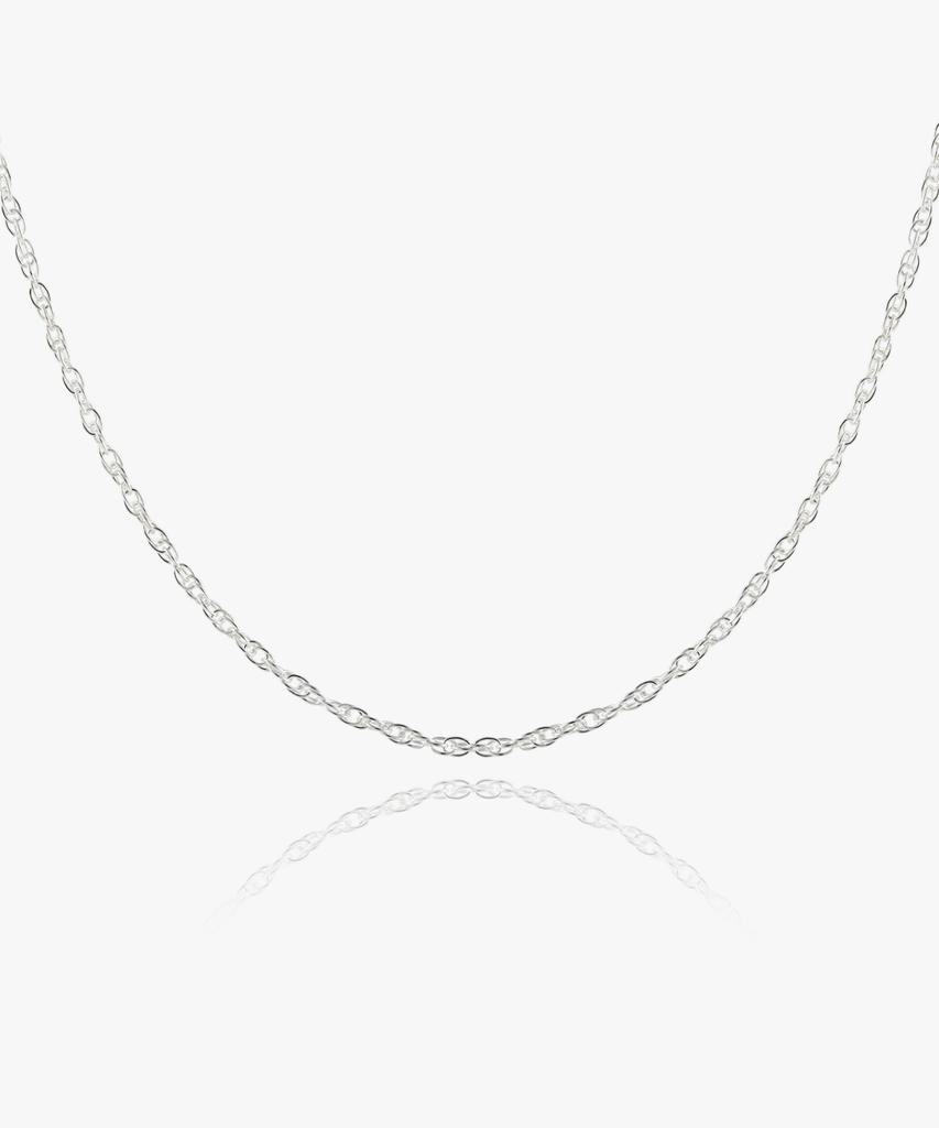 Helene Jewelry Серебряная цепочка в стиле плетеного каната Серебряное ожерелье