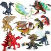 Dinosaur & Dragon Plastic Toy Set: Mythical Animal Figures for Kids
