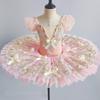 Adult Kids Flower Girls Professional Ballet Tutu Dress Women Princess Platter Pancake Swan Lake Ballerina Stage Dance Costume