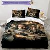 Tolkien Fan 3pcs Bedding Set Duvet Cover Closure Includes 1 Duvet Cover & 2 Pillowcases for All Seasons Bedroom Home Dorm Decor