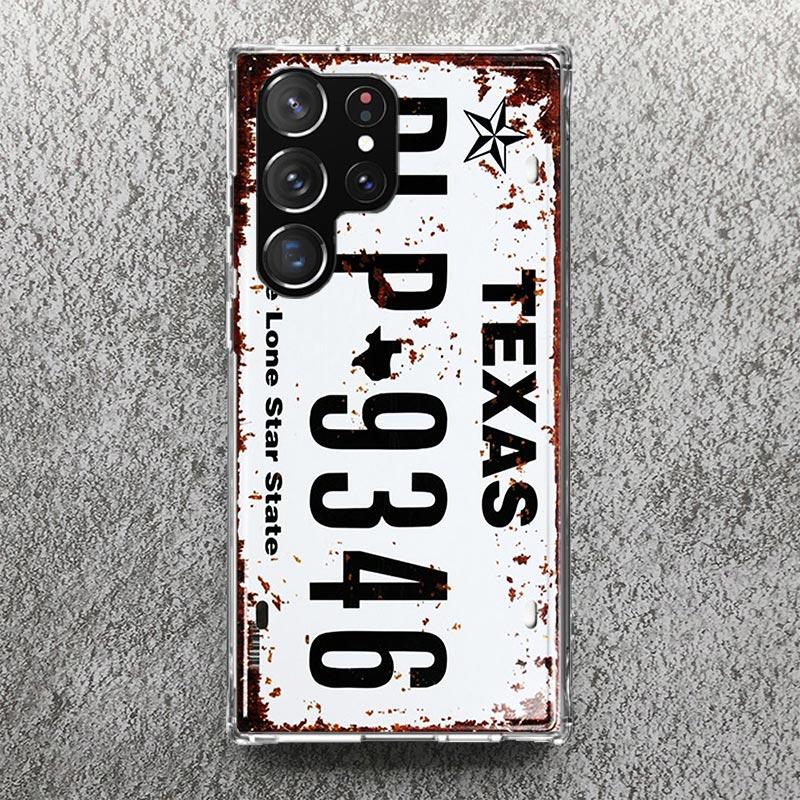License New York Plate Number Phone Case For Samsung Galaxy S25 S24 S23 Ultra S22 Plus S21 S20 FE S10 + S25Ultra S24U Soft Cover