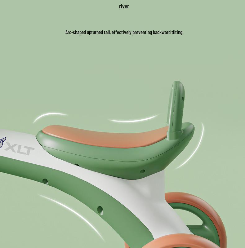 Children's Music Tricycle Stroller Pedal Bike for Toddlers with Glider Function