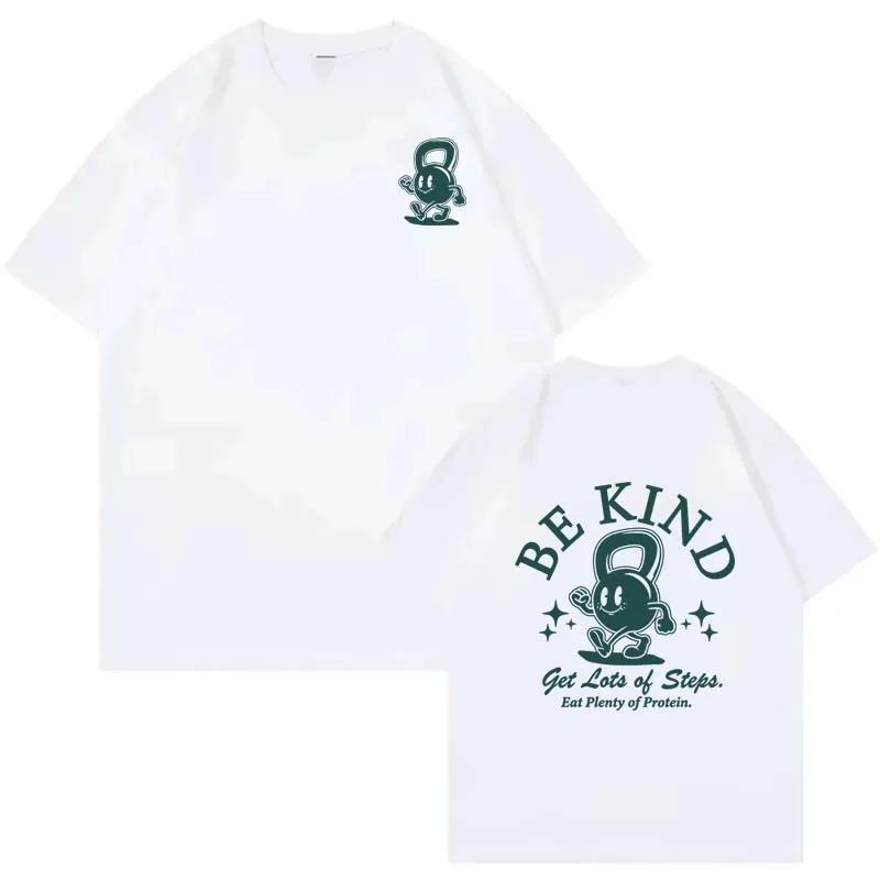 Be Kind Graphic Print Unisex Tshirts Summer Casual Fashion Funny High Street Loose Tops Crew Neck Short Sleeve Cotton Tshirts