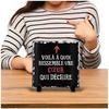 Cadre Photo - Cœur Qui Déchire - Ardoise - 15cm X 15cm - Noir - Bureau