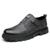 Spring New Men's Leather Shoes, Casual Walking Shoes, Fashionable and Comfortable Shoes