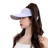 Пустая шляпа-цилиндр, женская летняя солнцезащитная кепка с большими полями, показывающая лицо, маленькая универсальная повседневная модная спортивная шляпа от солнца