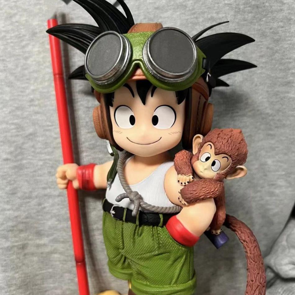 Hot 16Cm Anime Dragon Ball Son Goku Figure With Monkey Kid Goku Action Figure Pvc Statue Collection Model Toys Gifts