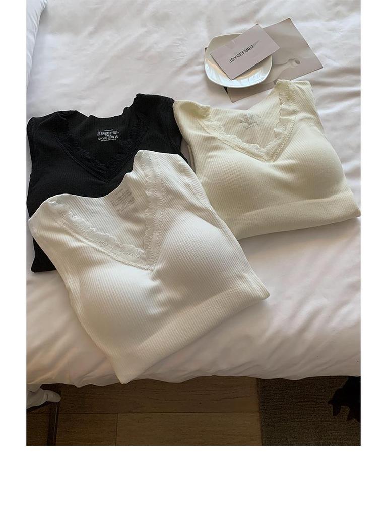 Женский бесшовный термокомплект из смеси шерсти: Теплый осенне-зимний базовый слой с утепленным верхом