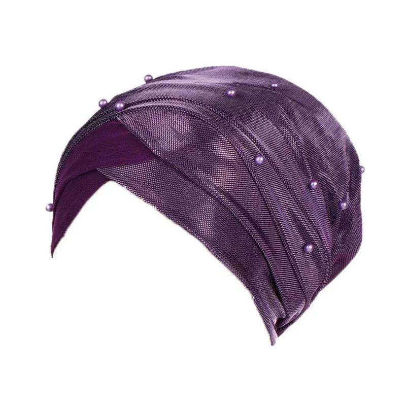 Новый узор Twist Knot мусульманский женский хиджаб химиотерапевтическая шапочка индийский тюрбан капот эластичный индийский женский шарф головной убор для женщин головной убор от выпадения волос