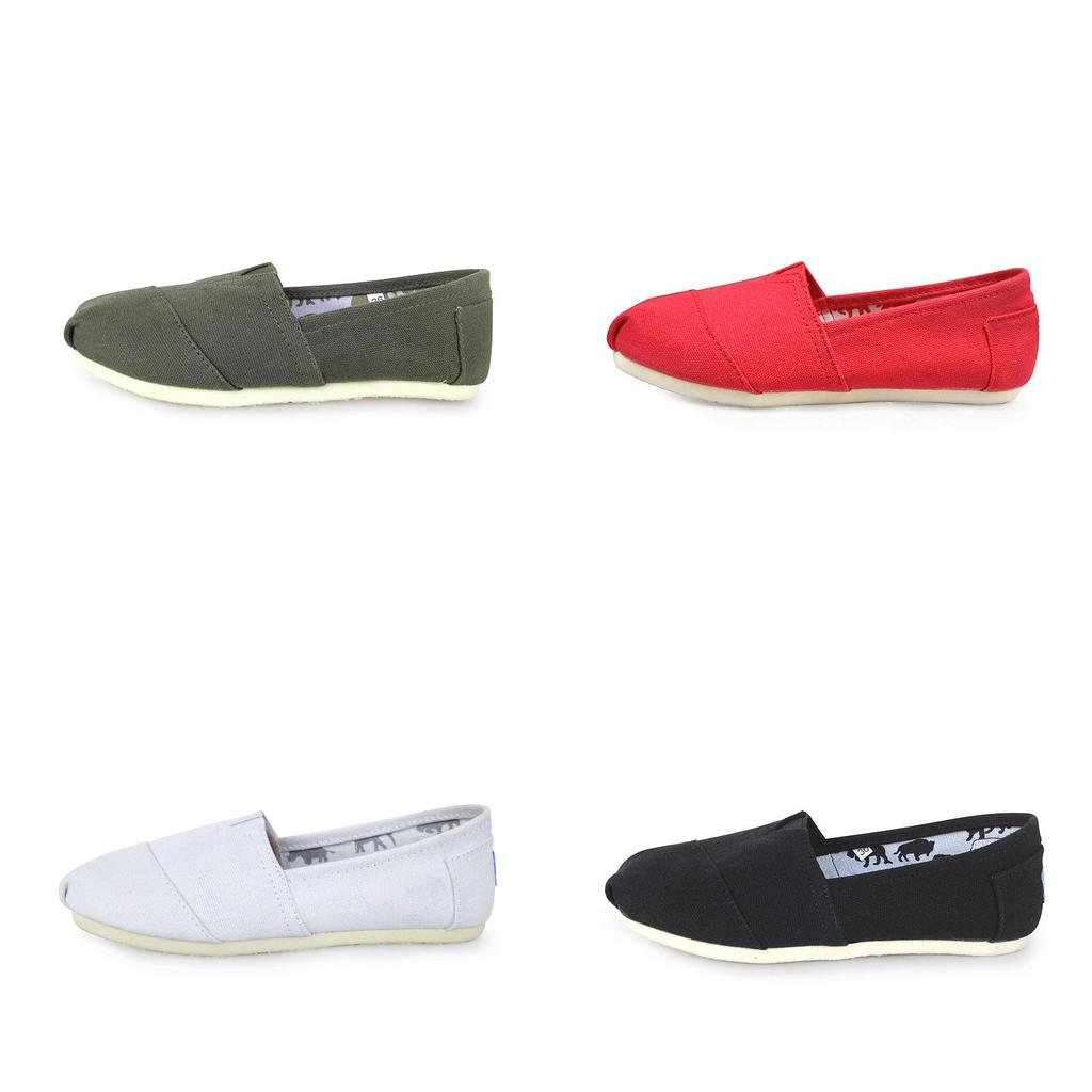 Canvas Slip On Shoes Men Women Casual Loafers With Foam Sole For Summer Comfort