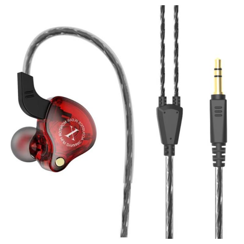 Original X2 Dynamic Wired Earphones HIFI Heavy Bass Earbuds In Ear Gaming Headphones Monitor Sport Noise Cancelling Headset Mic