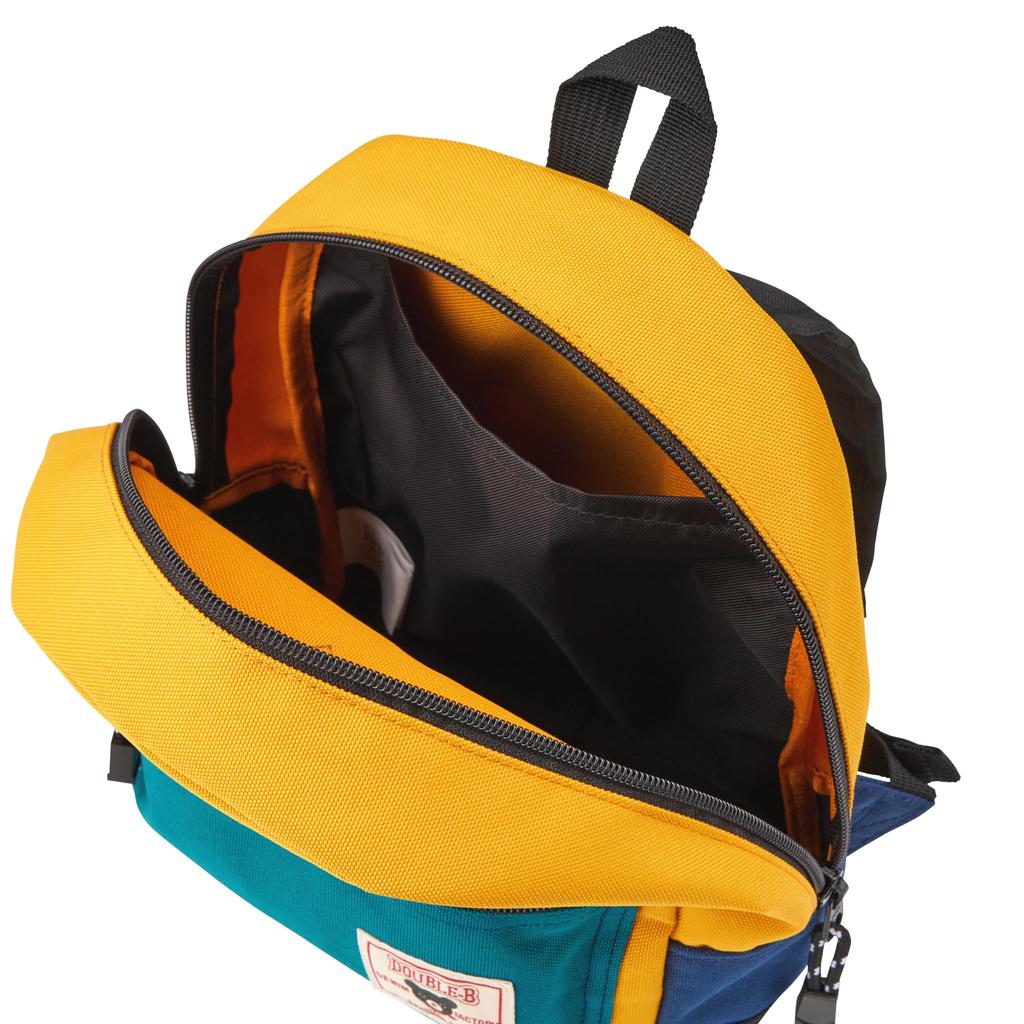 Рюкзак MIKI HOUSE Double B, рюкзак Plain Bear для мальчиков и девочек, для посещения детского сада, для школьников, для младенцев и детей, сумка M, горчица [MIKI HOUSE] 60-8232-140