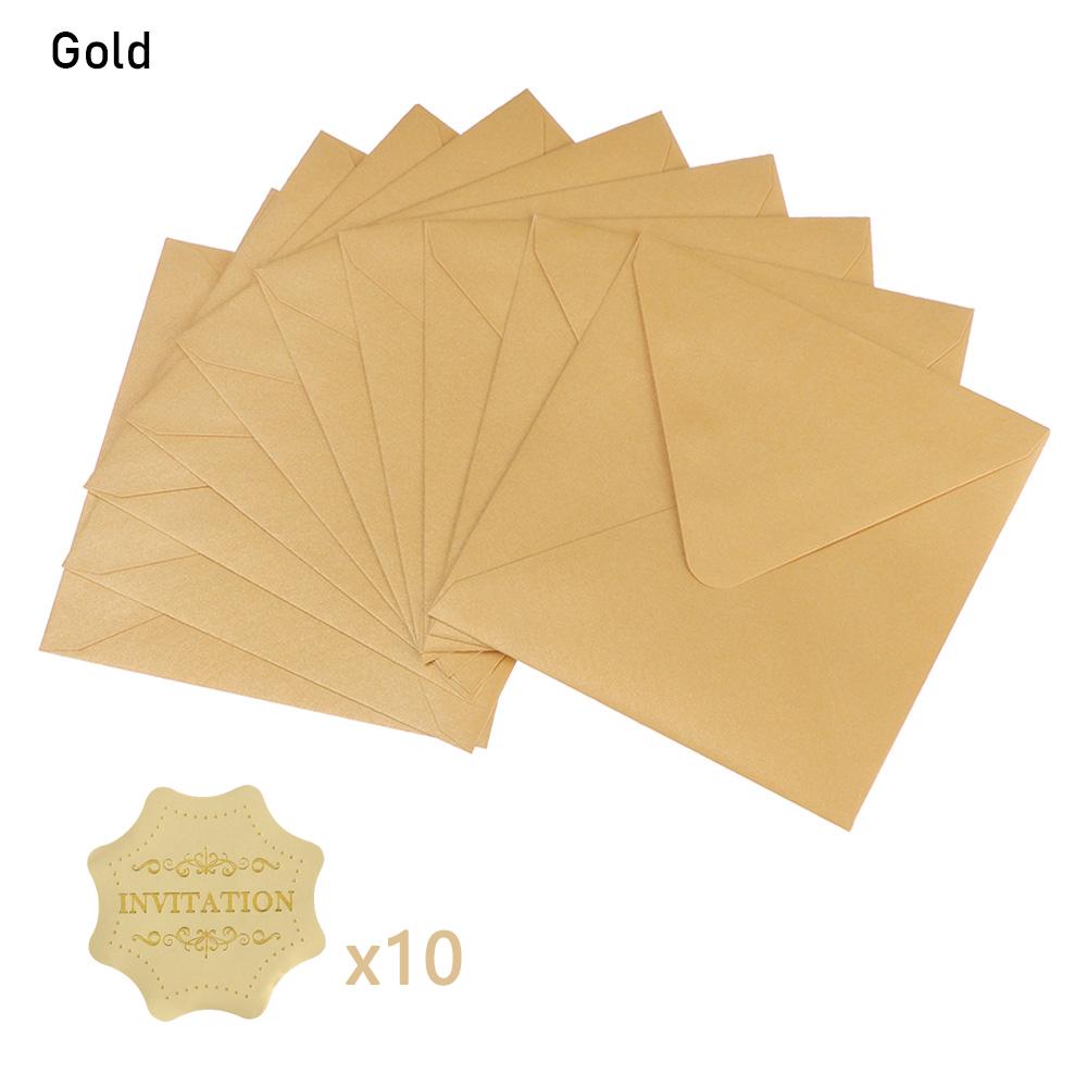 Школьные принадлежности Разноцветные квадратные бумажные конверты Поздравительная открытка Сумка-конверт в перламутровой бумаге