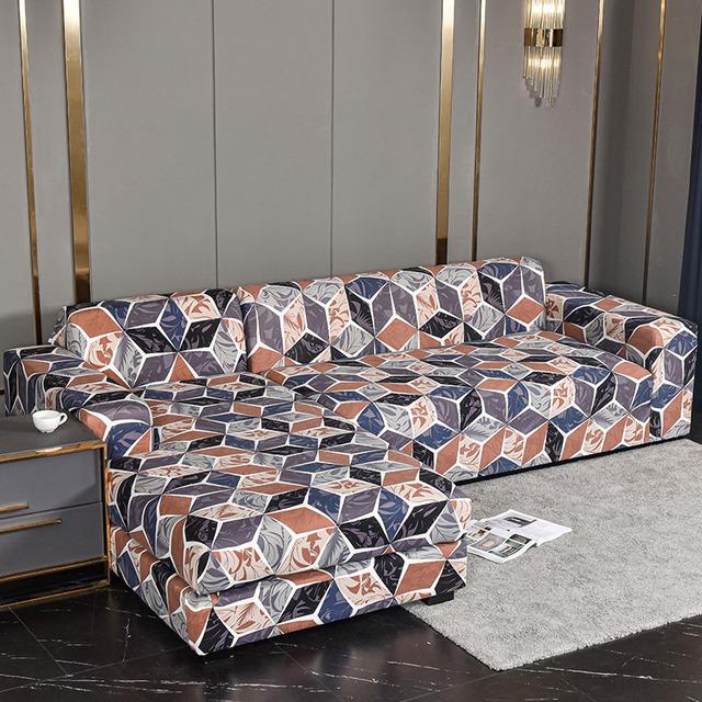Эластичные чехлы на диван для гостиной, спандекс, шезлонг, угловой чехол для кресла, подушка, мебель для дивана