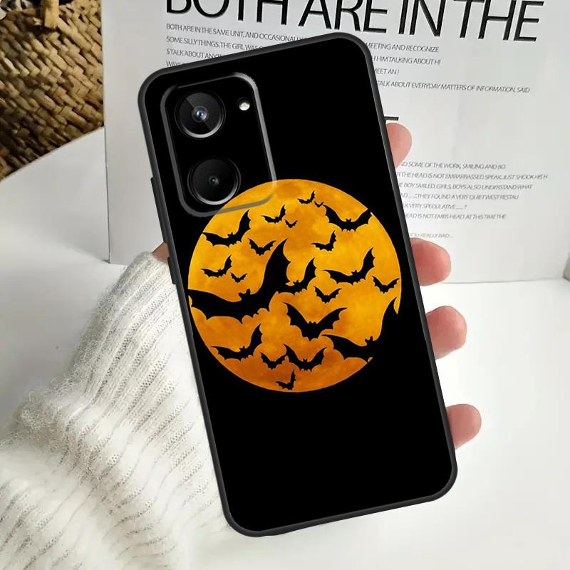 Halloween Vampire Bats For Realme 12 Pro Plus 11 10 9 C67 C55 C53 C35 C33 C30 C25s C21Y C15 GT3 GT5 GT Neo 5 Case