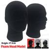 1-2pcs Foam Wig Head Tall Male Mannequin Hairpieces Display Holder Hats Sunglasses Headphone Headwear Stand Model Head Prop