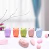 Pink Cute Cat Soft Silicone Cosmetic Sponge Box Holder with Beauty Eggs Portable Powder Puff Holder Sponge Make Up Drying Cases