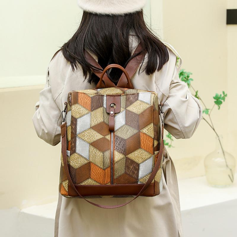 Yogodlns Противоугонный водонепроницаемый женский рюкзак из искусственной кожи, женская дорожная сумка, повседневная школьная сумка для девочек-подростков, сумка для книг с несколькими карманами