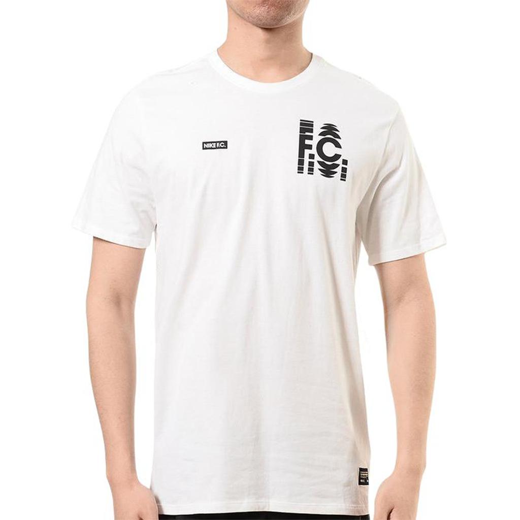 Nike T Shirts Men's White Crew Neck Moderate Straight Fit 847194-100