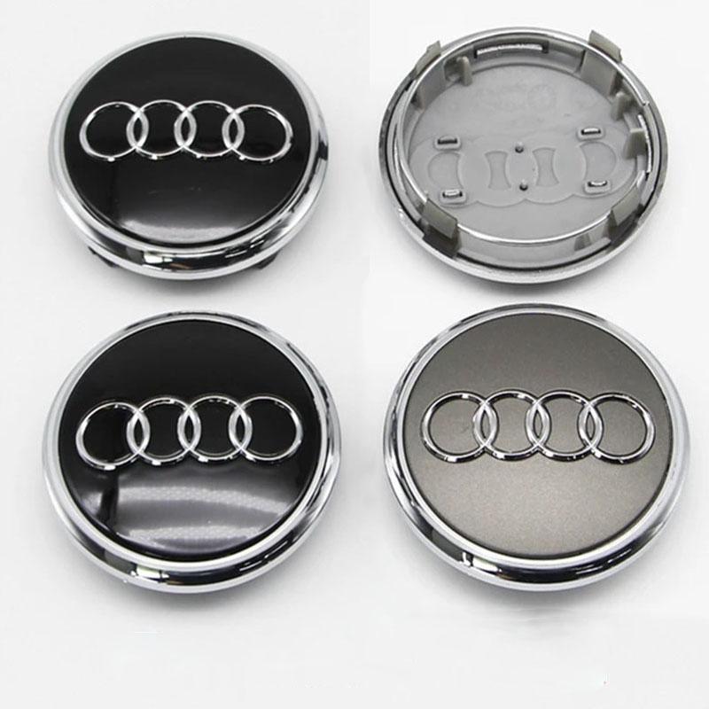 4Pcs 77mm Car Wheel Center Cap Hubs Cover For Audi A1 Q5 Q7 S1 S3 S4 S6 RS3 A3 A4 A5 A6 A7 A8 Q1 Q2 Q3 Auto Huncaps Accessoriess
