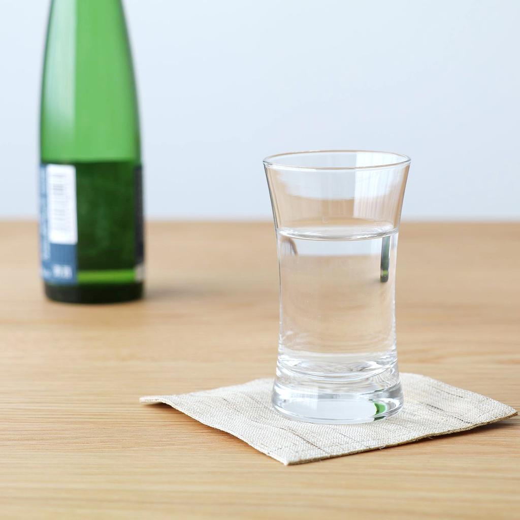 ADERIA Tenkai Japanese Sake Set of Made In Sake Cold Sake Sake Sake Respect for the Sixtieth Commercial Home Transparent B2201 Glass, 90ml, 6, Japan,