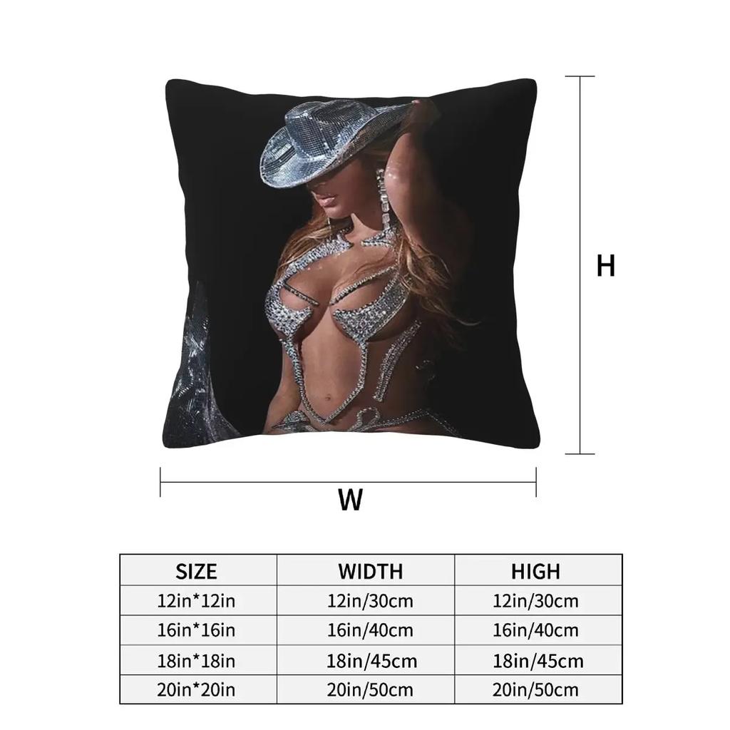 Bey My House Singer Beyonce Renaissance Tour 2 Pcs Square Pillowcase Pillow Cover Cushion Throw Pillow For Home Bedroom