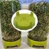 2pcs ABS Mason Jar Sprouting Lid 86mm Filter Cover Vegetable Seed Growing Lid  Wide Mouth Jar
