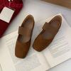 Мода Мода Эластичная лента Женские Мэри Джейн Балетки Повседневная женская обувь с квадратным носком Мелкие женские балетки Обувь слипоны