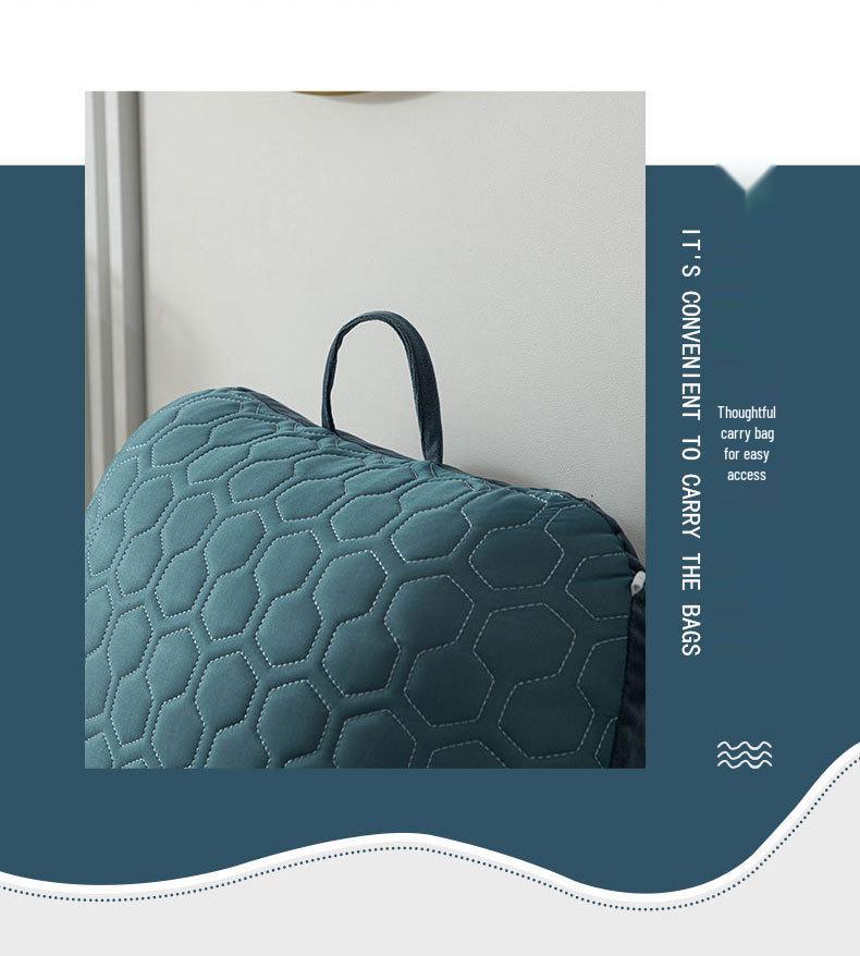 Подушка для изголовья из ледяного шелка и латекса: Мягкая подушка-спинка для дивана и кровати с прохладным комфортом