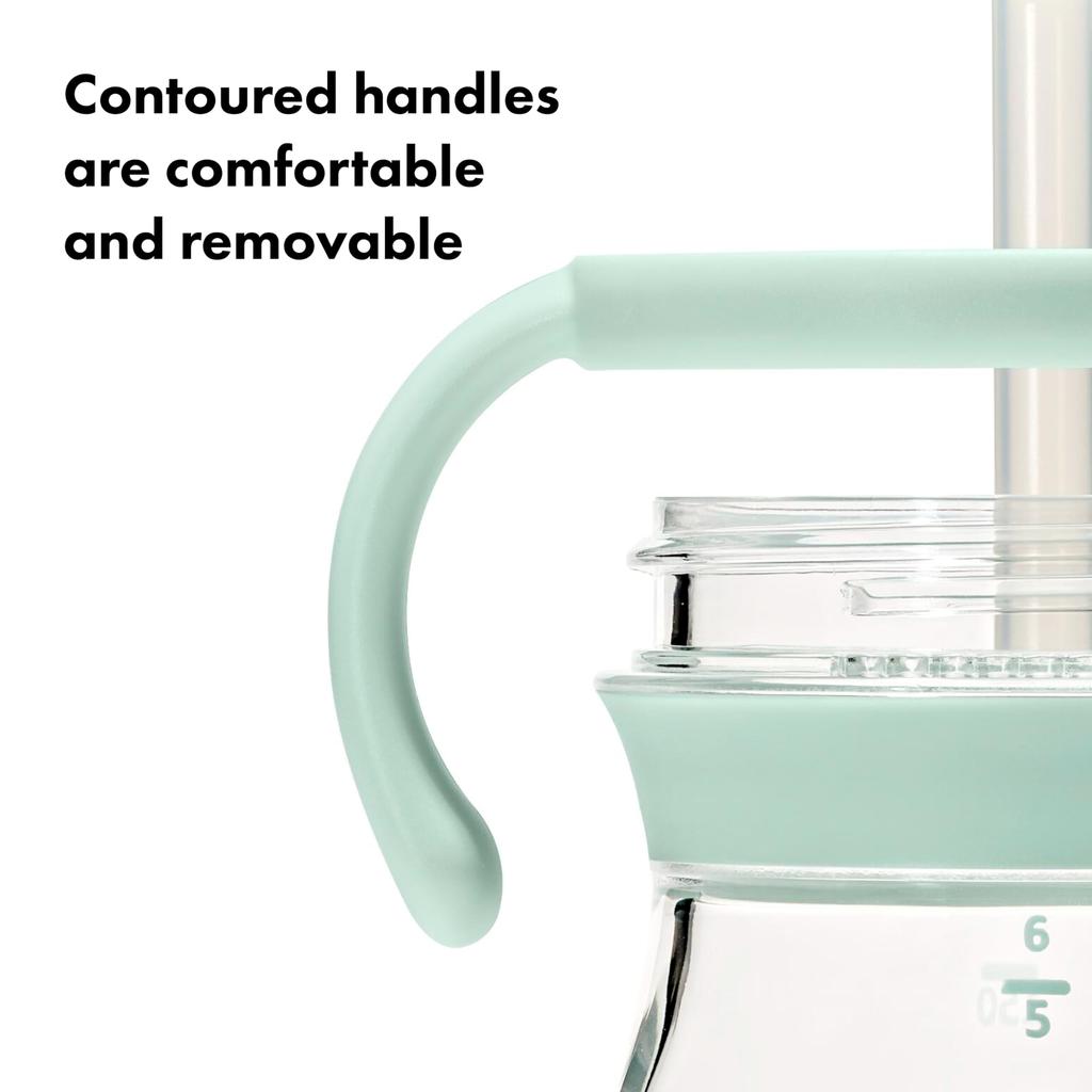 Кружка OXO Tot с трубочкой и ручкой, опаловая, можно мыть в посудомоечной машине, стильная, герметичная 63163900