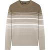 Мужской пуловер Qipai 7A из смесовой шерсти в полоску с антибактериальной полосой