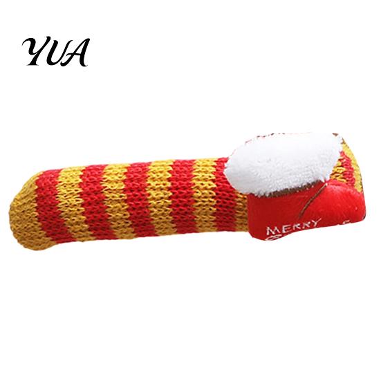 Christmas Party Home Decor Knitted Doorknob Covers, Santa Reindeer Decor, Anti?Slip Protector Sleeves, Door Protective Knob Gloves Handle