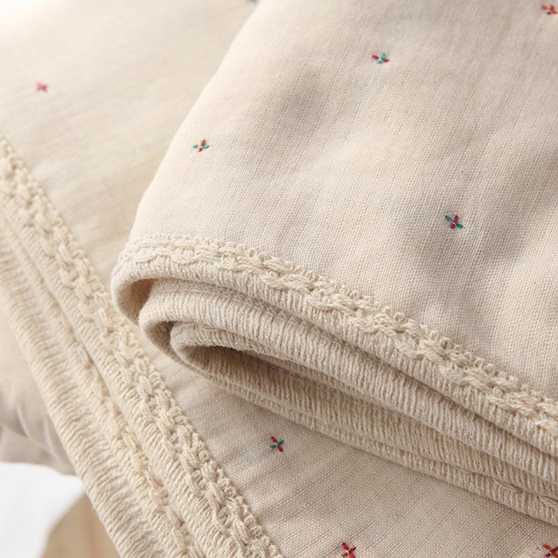 Оригинальное 6-слойное марлевое одеяло с кисточками из разноцветного креста и магии индейцев