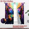 2D flat Photography Backdrop Party Backdrop Colorful Floral Butterfly 100% Polyester Party & Holiday Decor Perfect for