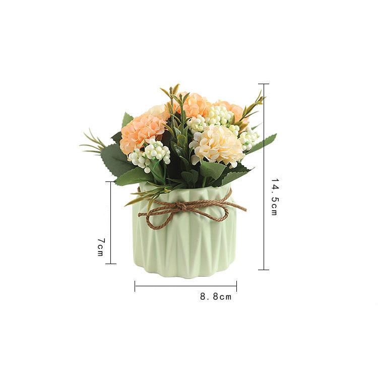 Fake Bonsai Artificial Flower Plant Potted Green Planting Wedding Home Decoration Small Ornaments De